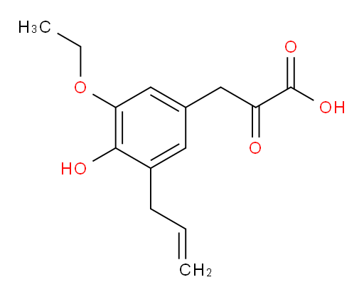 3-(3-allyl-5-ethoxy-4-hydroxyphenyl)-2-oxopropanoic acid