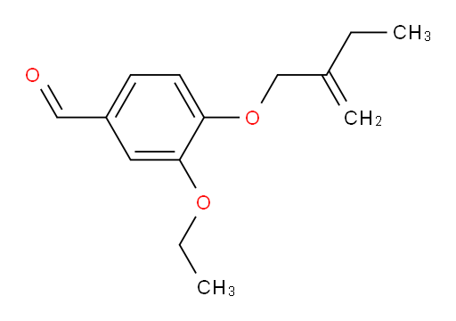 3-ethoxy-4-(2-methylenebutoxy)benzaldehyde