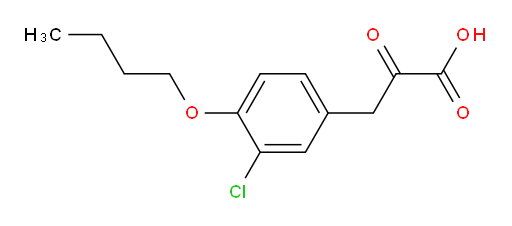 3-(4-butoxy-3-chlorophenyl)-2-oxopropanoic acid