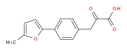 3-(4-(5-methylfuran-2-yl)phenyl)-2-oxopropanoic acid