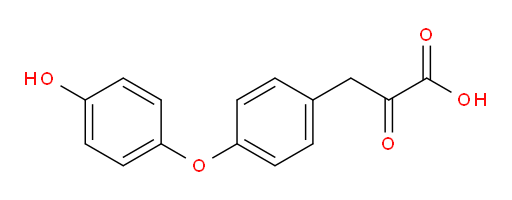 3-(4-(4-hydroxyphenoxy)phenyl)-2-oxopropanoic acid