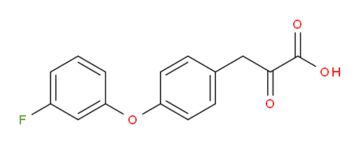 3-(4-(3-fluorophenoxy)phenyl)-2-oxopropanoic acid