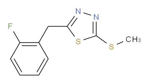 2-(2-fluorobenzyl)-5-(methylthio)-1,3,4-thiadiazole