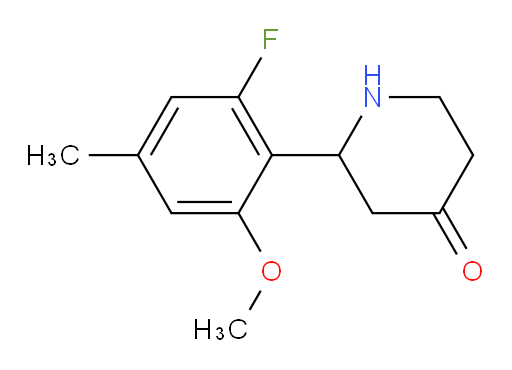 2-(2-fluoro-6-methoxy-4-methylphenyl)piperidin-4-one