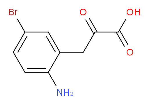 3-(2-amino-5-bromophenyl)-2-oxopropanoic acid