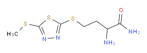 2-amino-4-((5-(methylthio)-1,3,4-thiadiazol-2-yl)thio)butanamide