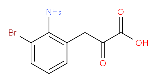3-(2-amino-3-bromophenyl)-2-oxopropanoic acid