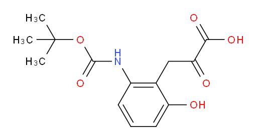 3-(2-((tert-butoxycarbonyl)amino)-6-hydroxyphenyl)-2-oxopropanoic acid