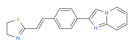 (E)-2-(4-(imidazo[1,2-a]pyridin-2-yl)styryl)-4,5-dihydrothiazole