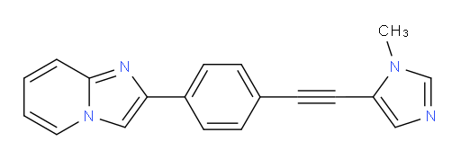 2-(4-((1-methyl-1H-imidazol-5-yl)ethynyl)phenyl)imidazo[1,2-a]pyridine