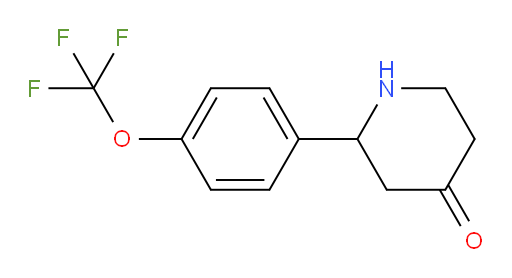 2-(4-(trifluoromethoxy)phenyl)piperidin-4-one