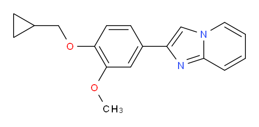 2-(4-(cyclopropylmethoxy)-3-methoxyphenyl)imidazo[1,2-a]pyridine