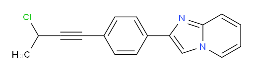 2-(4-(3-chlorobut-1-yn-1-yl)phenyl)imidazo[1,2-a]pyridine