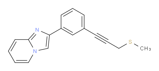 2-(3-(3-(methylthio)prop-1-yn-1-yl)phenyl)imidazo[1,2-a]pyridine