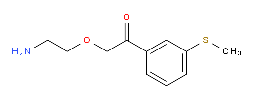 2-(2-aminoethoxy)-1-(3-(methylthio)phenyl)ethanone