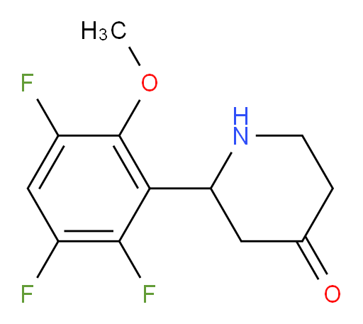 2-(2,3,5-trifluoro-6-methoxyphenyl)piperidin-4-one