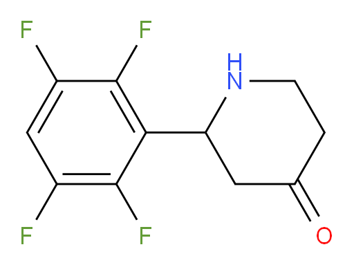 2-(2,3,5,6-tetrafluorophenyl)piperidin-4-one