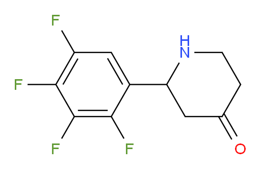 2-(2,3,4,5-tetrafluorophenyl)piperidin-4-one