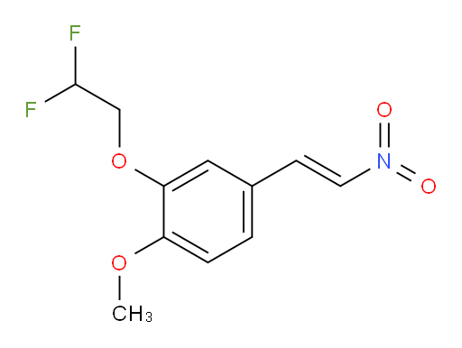 (E)-2-(2,2-difluoroethoxy)-1-methoxy-4-(2-nitrovinyl)benzene