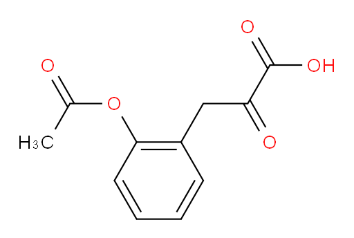 3-(2-acetoxyphenyl)-2-oxopropanoic acid