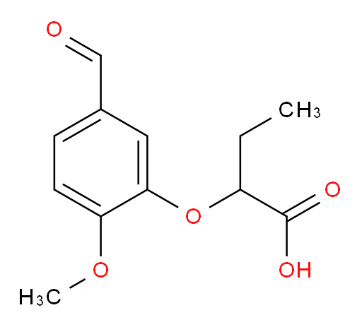 2-(5-formyl-2-methoxyphenoxy)butanoic acid