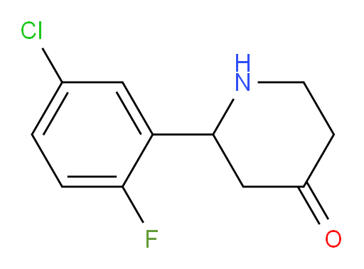 2-(5-chloro-2-fluorophenyl)piperidin-4-one