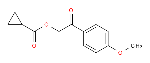 2-(4-methoxyphenyl)-2-oxoethyl cyclopropanecarboxylate
