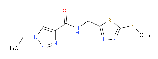 1-ethyl-N-((5-(methylthio)-1,3,4-thiadiazol-2-yl)methyl)-1H-1,2,3-triazole-4-carboxamide