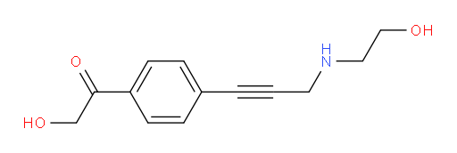2-hydroxy-1-(4-(3-((2-hydroxyethyl)amino)prop-1-yn-1-yl)phenyl)ethanone