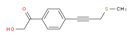 2-hydroxy-1-(4-(3-(methylthio)prop-1-yn-1-yl)phenyl)ethanone