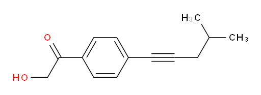 2-hydroxy-1-(4-(4-methylpent-1-yn-1-yl)phenyl)ethanone