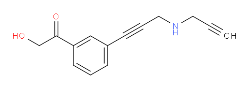 2-hydroxy-1-(3-(3-(prop-2-yn-1-ylamino)prop-1-yn-1-yl)phenyl)ethanone