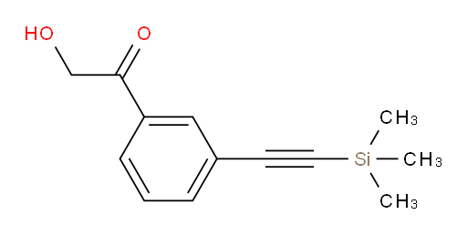 2-hydroxy-1-(3-((trimethylsilyl)ethynyl)phenyl)ethanone