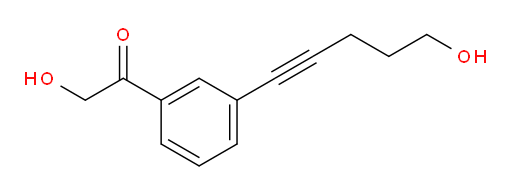 2-hydroxy-1-(3-(5-hydroxypent-1-yn-1-yl)phenyl)ethanone