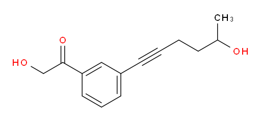 2-hydroxy-1-(3-(5-hydroxyhex-1-yn-1-yl)phenyl)ethanone
