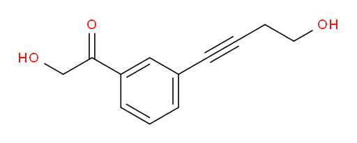 2-hydroxy-1-(3-(4-hydroxybut-1-yn-1-yl)phenyl)ethanone