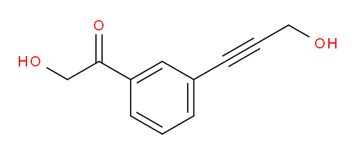 2-hydroxy-1-(3-(3-hydroxyprop-1-yn-1-yl)phenyl)ethanone