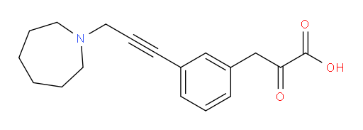3-(3-(3-(azepan-1-yl)prop-1-yn-1-yl)phenyl)-2-oxopropanoic acid