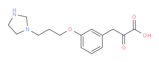 3-(3-(3-(imidazolidin-1-yl)propoxy)phenyl)-2-oxopropanoic acid