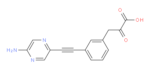 3-(3-((5-aminopyrazin-2-yl)ethynyl)phenyl)-2-oxopropanoic acid