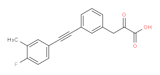 3-(3-((4-fluoro-3-methylphenyl)ethynyl)phenyl)-2-oxopropanoic acid