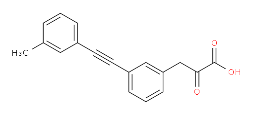 2-oxo-3-(3-(m-tolylethynyl)phenyl)propanoic acid