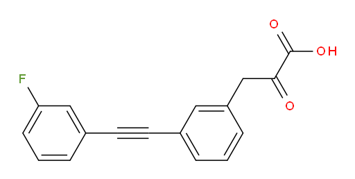 3-(3-((3-fluorophenyl)ethynyl)phenyl)-2-oxopropanoic acid