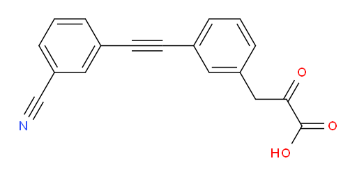 3-(3-((3-cyanophenyl)ethynyl)phenyl)-2-oxopropanoic acid