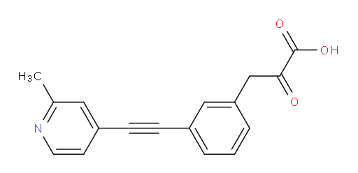 3-(3-((2-methylpyridin-4-yl)ethynyl)phenyl)-2-oxopropanoic acid