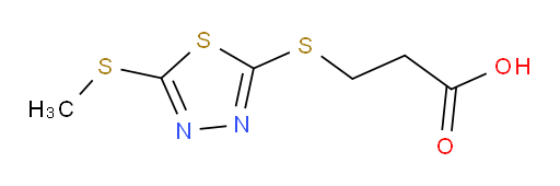 3-((5-(methylthio)-1,3,4-thiadiazol-2-yl)thio)propanoic acid