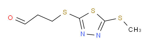 3-((5-(methylthio)-1,3,4-thiadiazol-2-yl)thio)propanal