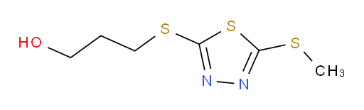 3-((5-(methylthio)-1,3,4-thiadiazol-2-yl)thio)propan-1-ol