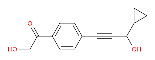 1-(4-(3-cyclopropyl-3-hydroxyprop-1-yn-1-yl)phenyl)-2-hydroxyethanone