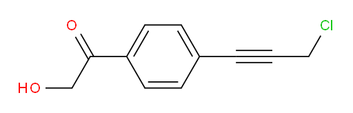 1-(4-(3-chloroprop-1-yn-1-yl)phenyl)-2-hydroxyethanone